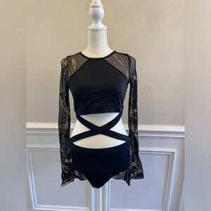 Black and gold Dance Costume